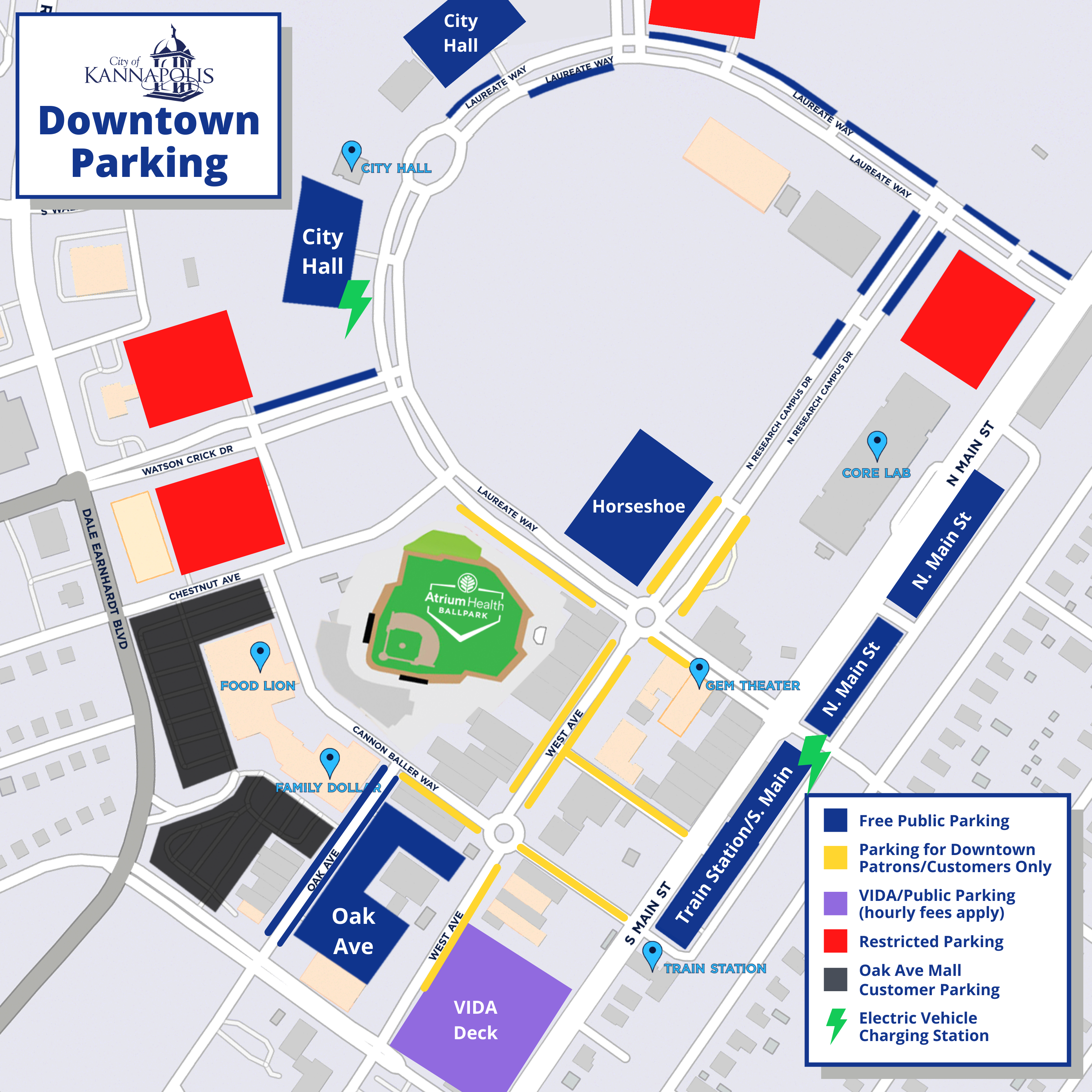 Downtown Parking Map