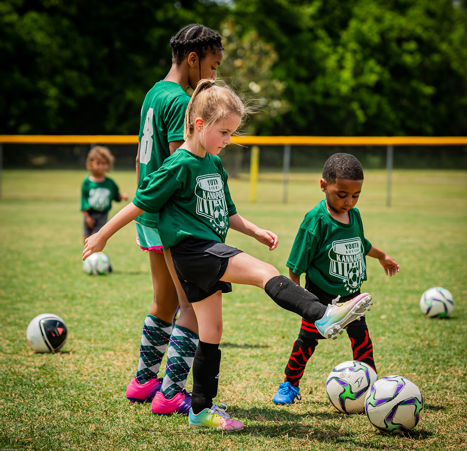 kids playing soccer