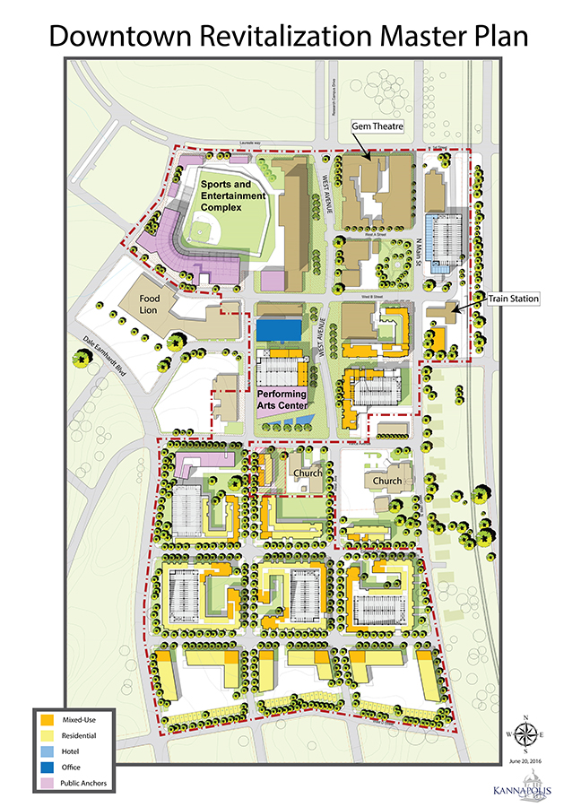 Downtown master plan map